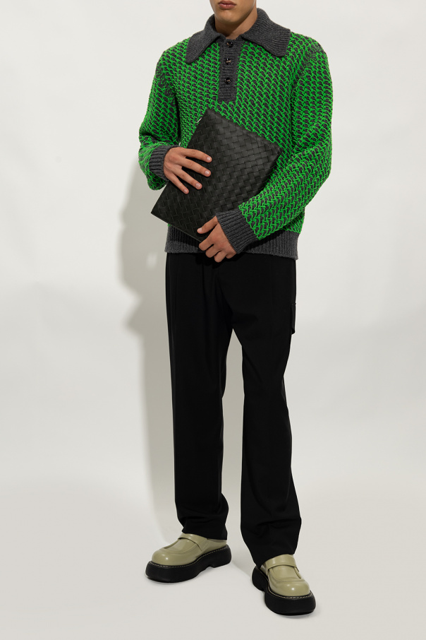 Green 'Swell' loafers Bottega Veneta - SchaferandweinerShops
